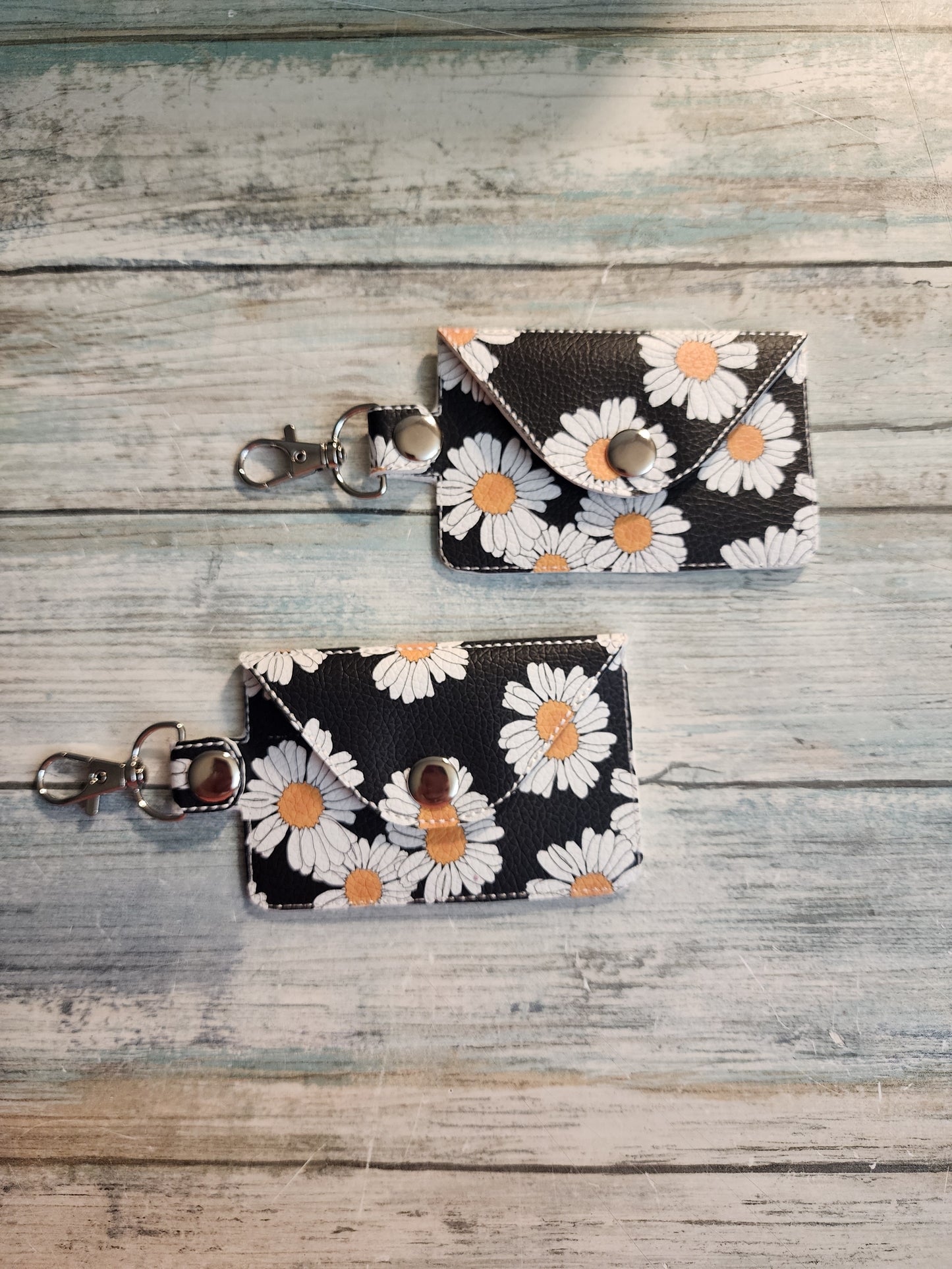 sunflower, simple, Keychain wallets, single pocket wallet, small wallet, mini keychain wallet, slim keychain wallet, card wallet, ID wallet
