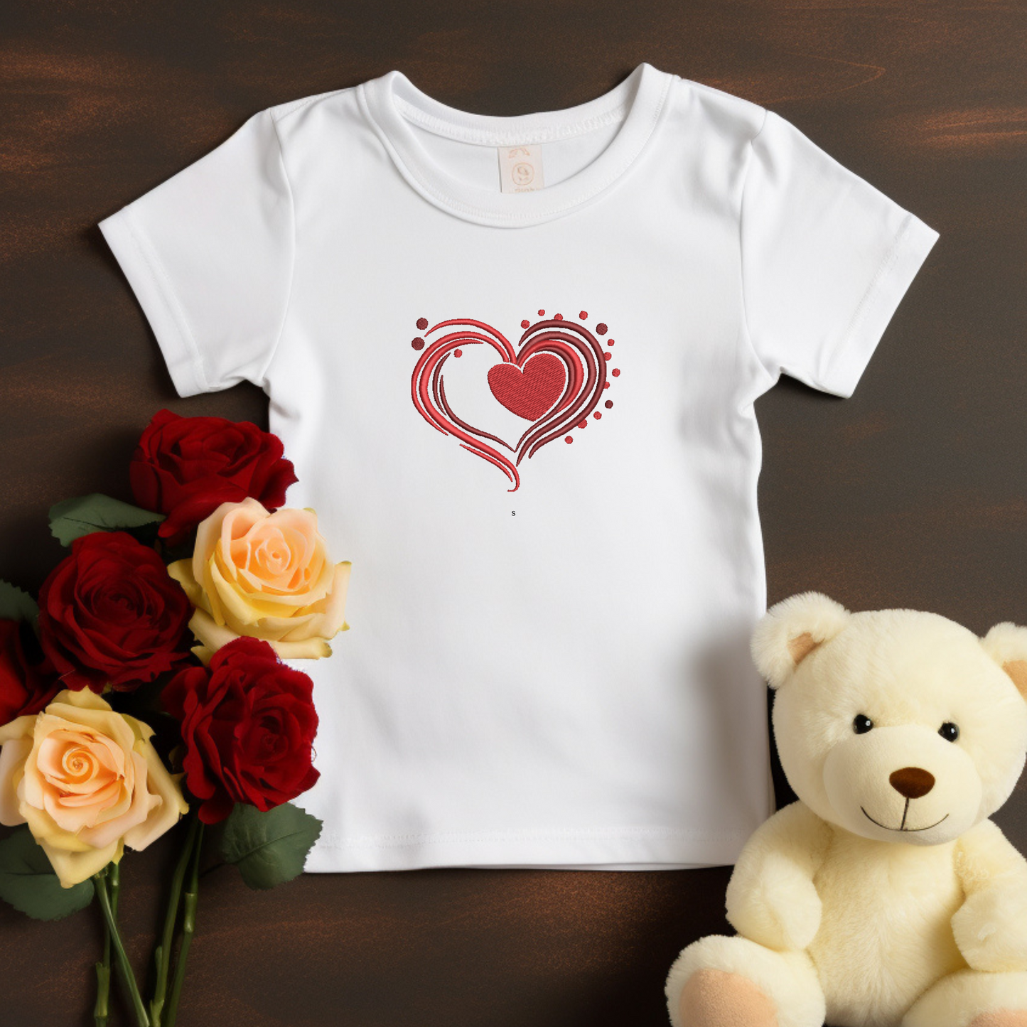 Falling heart embroidery design, filled heart, instant download, machine embroidery, DIGITAL FILE
