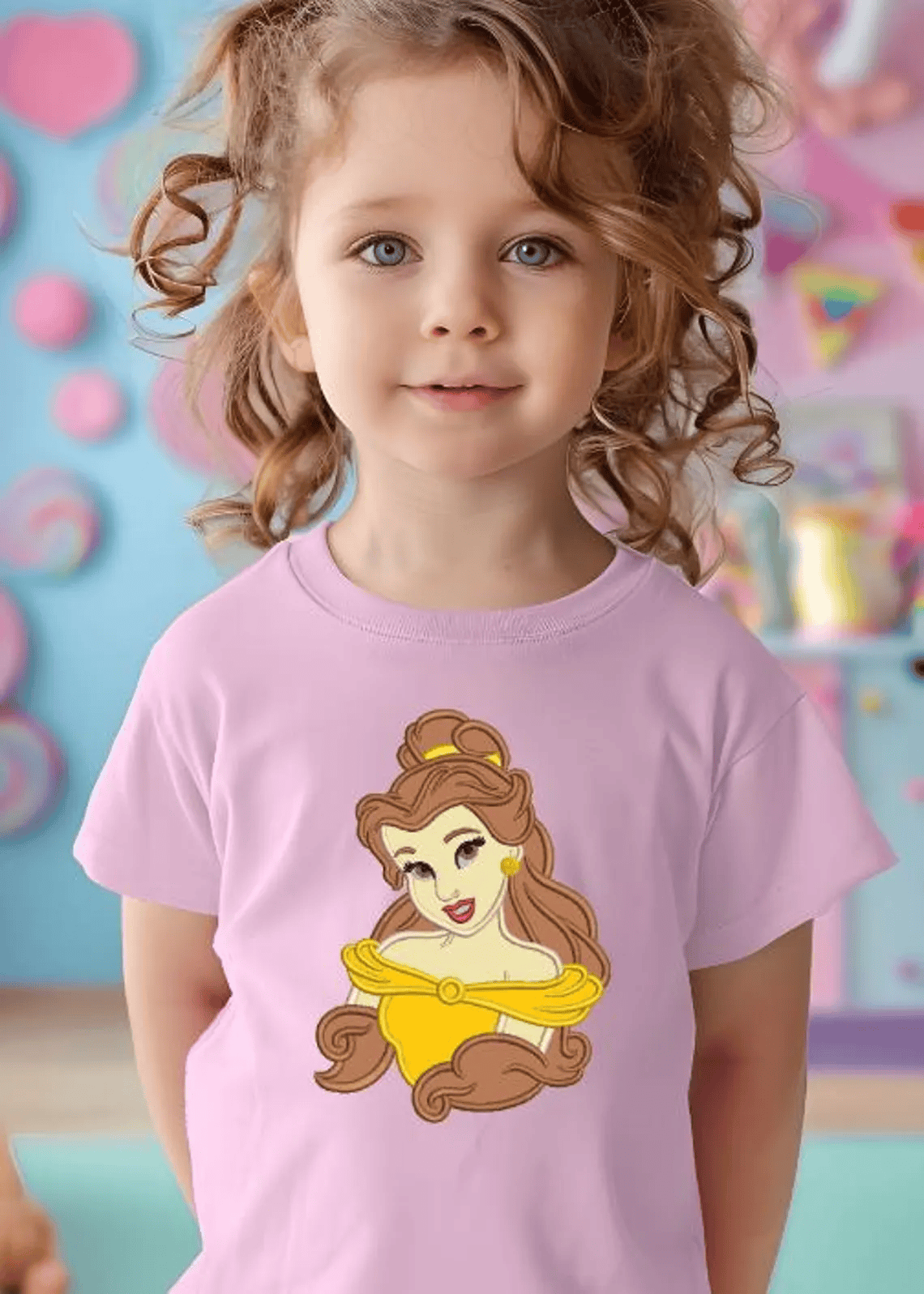 Magical Belle Applique Embroidery Design, Instant Download, Princess, Themed Embroidery, DIGITAL FILE