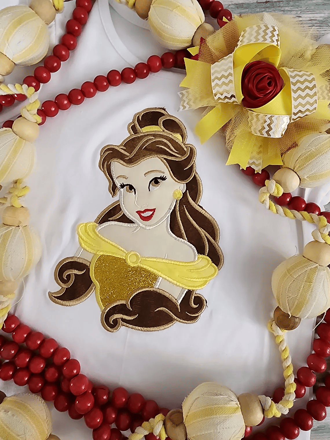 Magical Belle Applique Embroidery Design, Instant Download, Princess, Themed Embroidery, DIGITAL FILE
