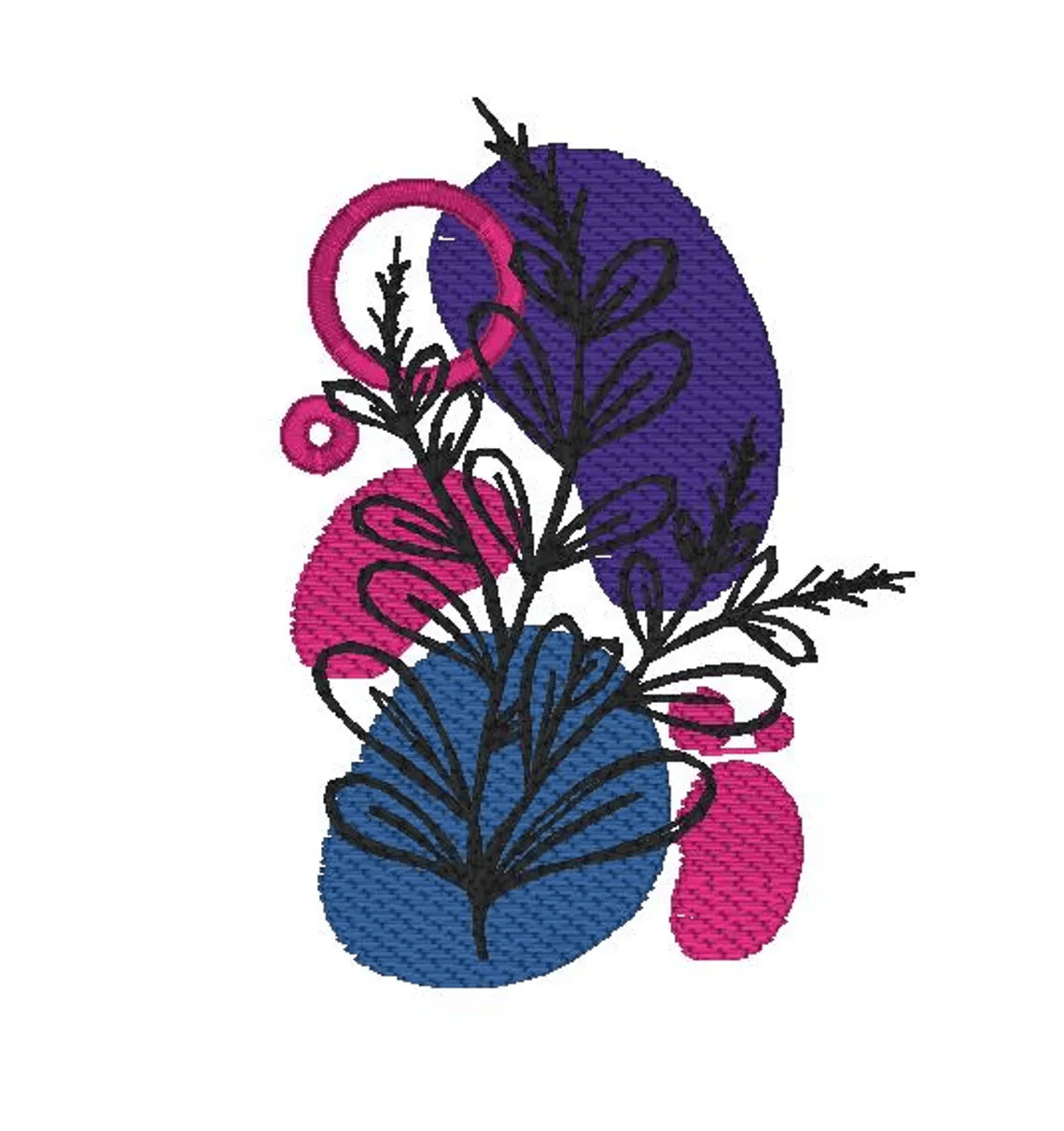 botanical flower embroidery design, simple flower, sketch design, instant download, machine embroidery, flower 3, DIGITAL FILE